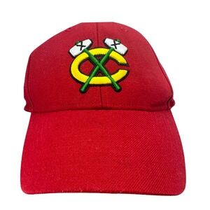 '47 Brand‎ Chicago Blackhawks Red NHL Hockey Cap Hat OSFA Adjustable Classic